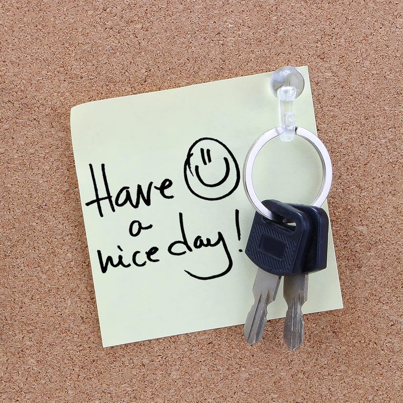 Yalis 50 Pcs Clear Push Pin Hooks, Cork Board Pin-Hooks Decorative Thumb Tacks Hook for Photo Wall, Bulletin Board, Home Wall, Home Office School Pinning and Hanging - Image 5